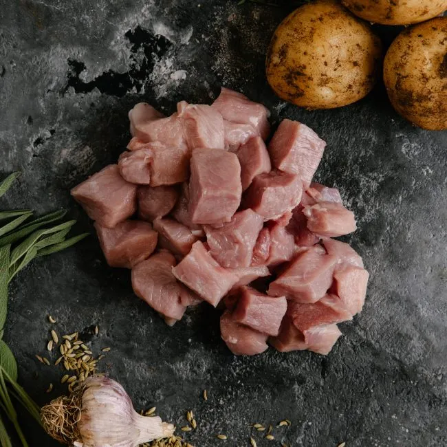 Free Range Diced Pork