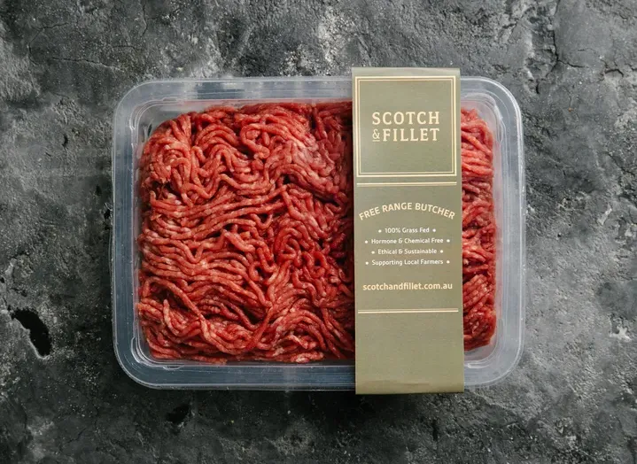 Pack of Scotch and Fillet free-range mince meat.