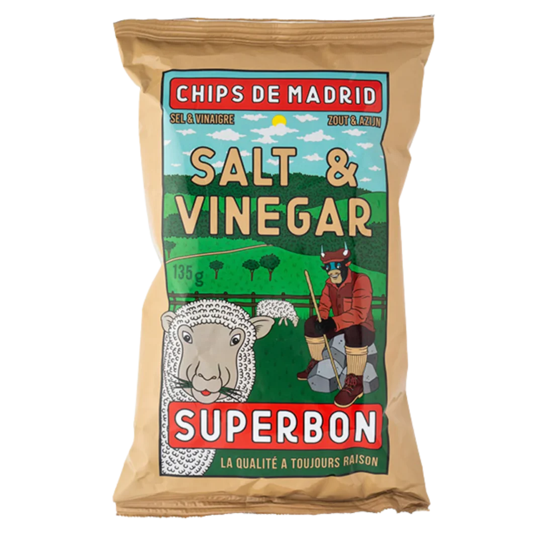 Salt and Vinegar Chips, Chips de Madrid pack.